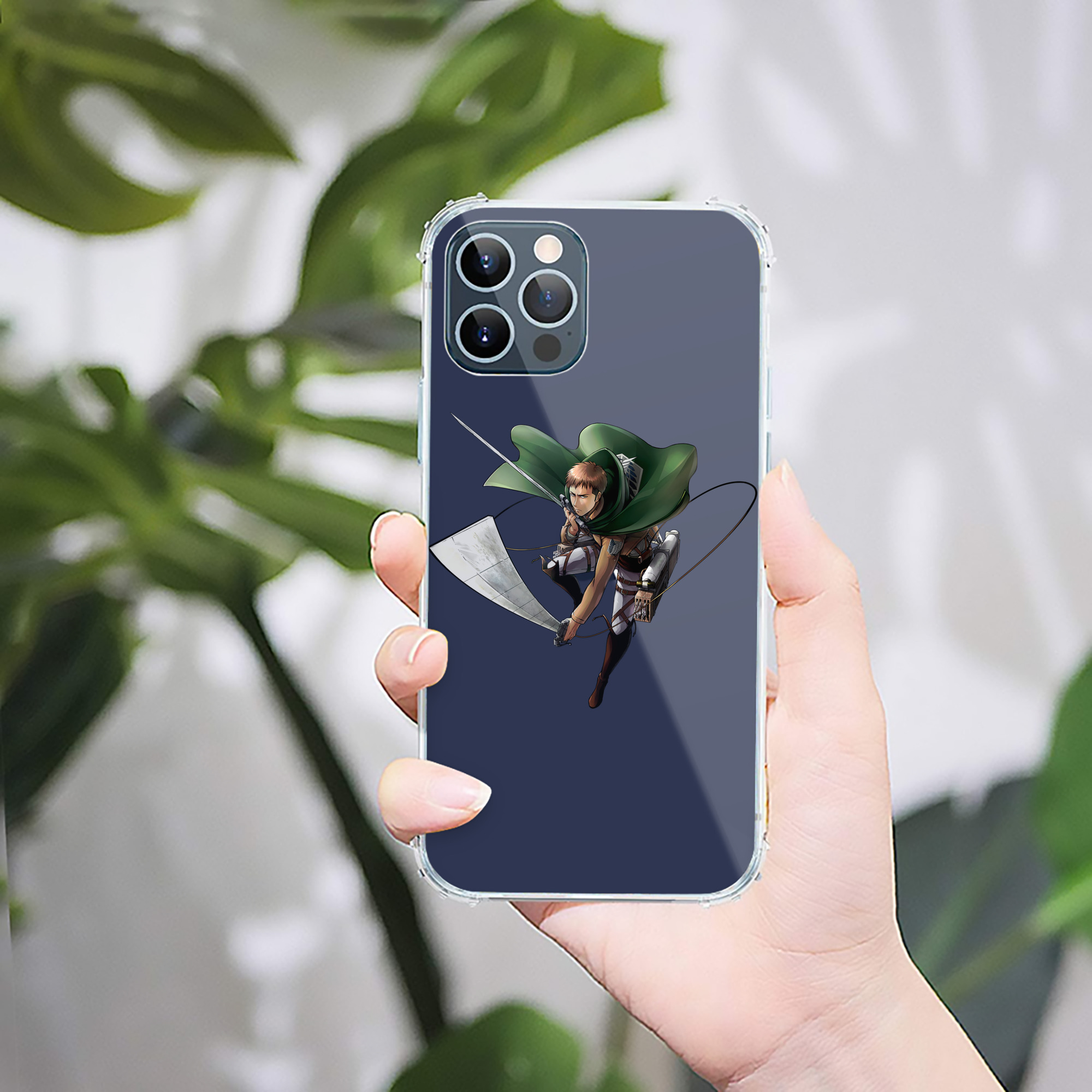 （画像用） 進撃の巨人 Attack on Titan 【iPhone 12シリーズ対応】透明スマホケース（クリアソフトケース）